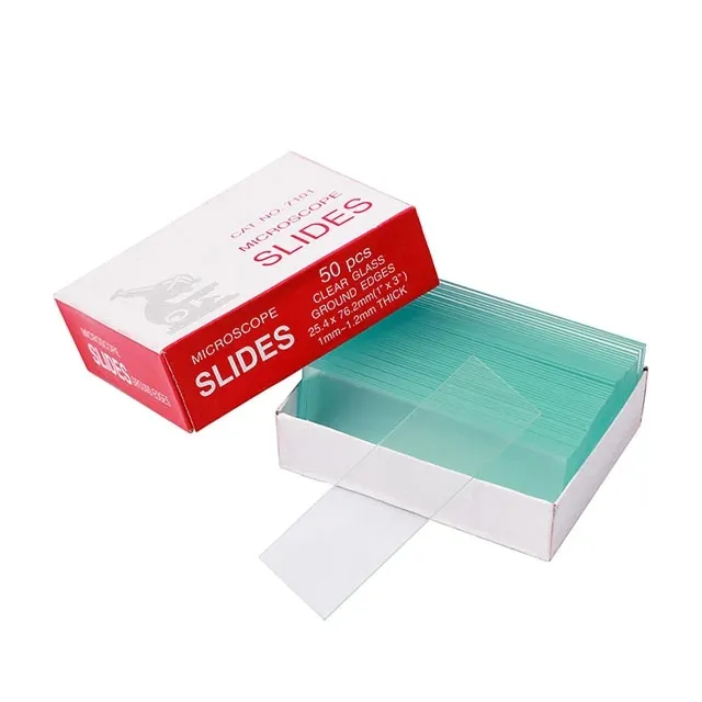 Lamelles couvre-objets jetables pour microscope de laboratoire