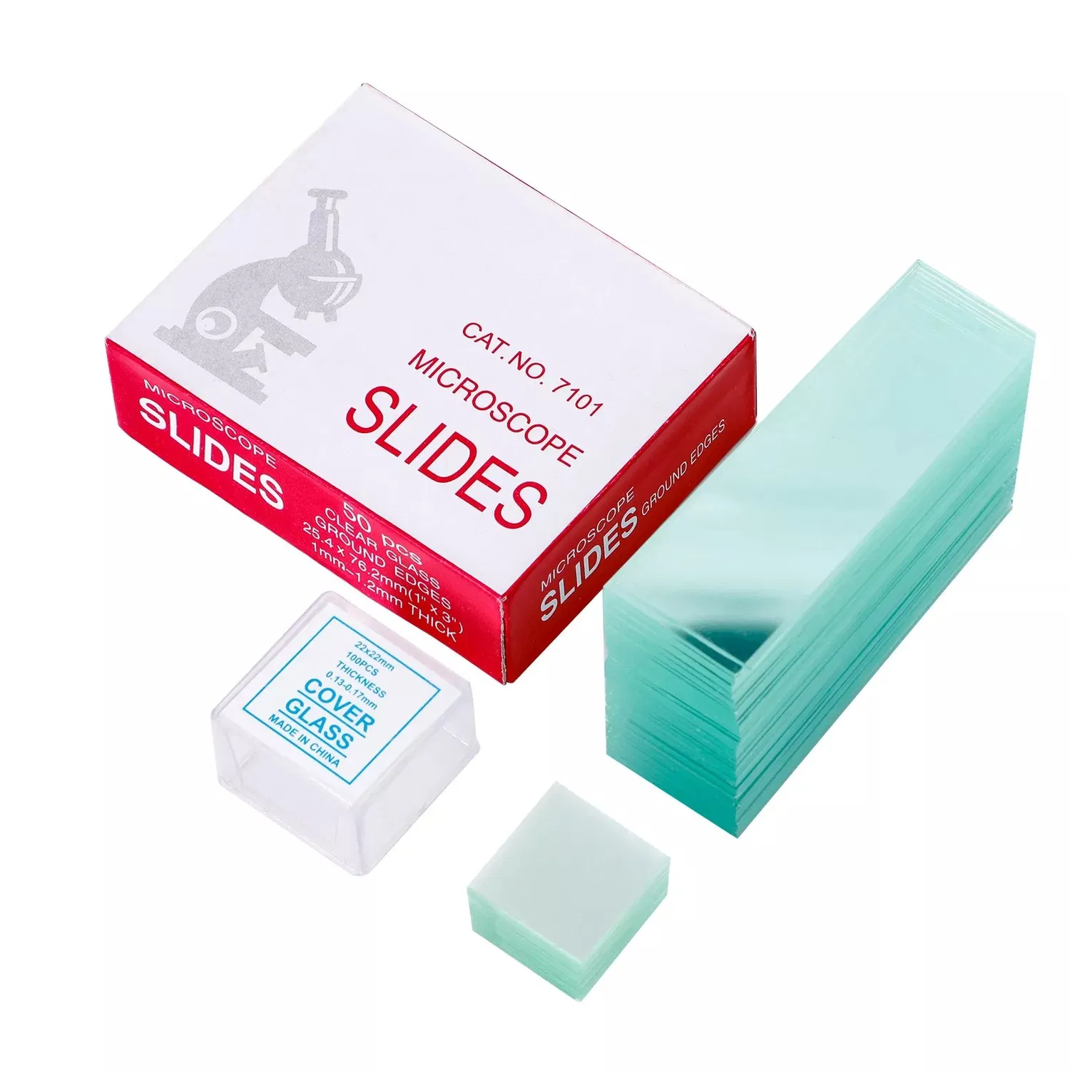 Lamelles couvre-objets jetables pour microscope de laboratoire