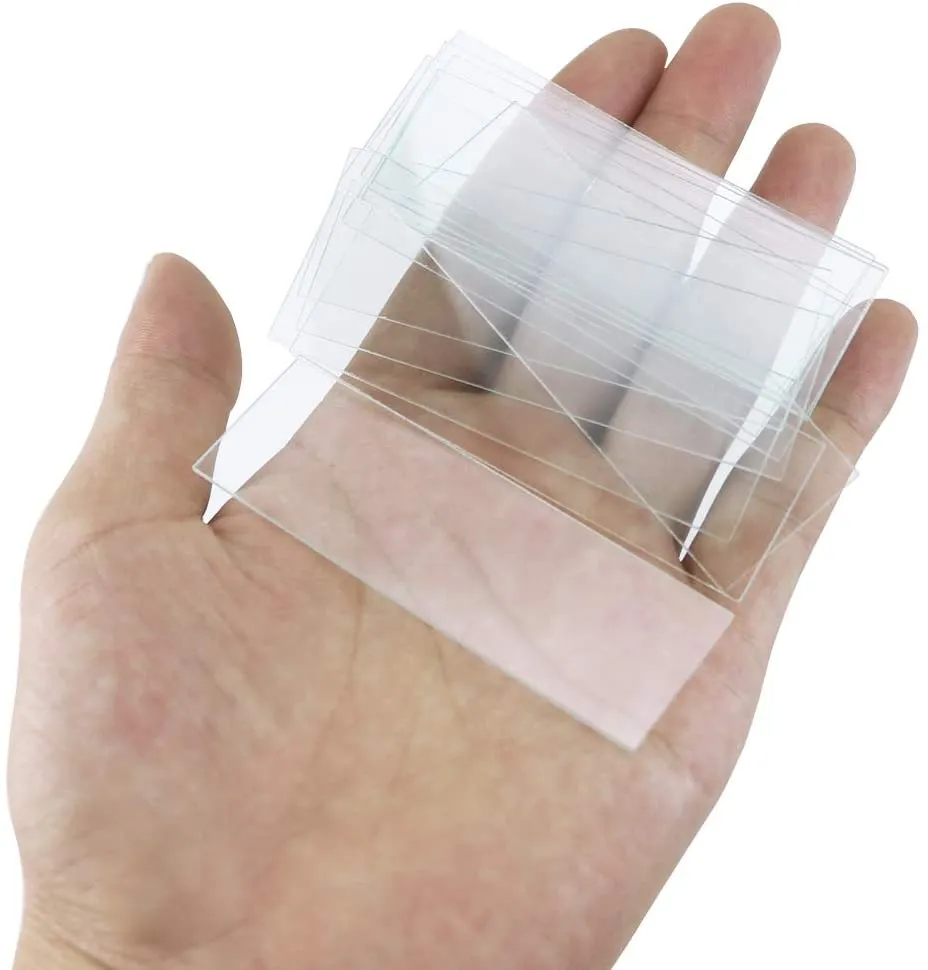 Lamelles couvre-objets pour microscope pré-nettoyées