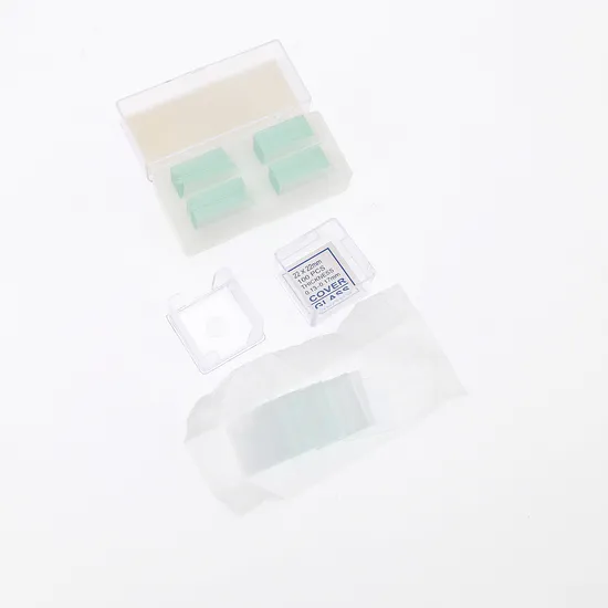 Disposable Microscope Cover Glass 18x18mm to 24x60mm